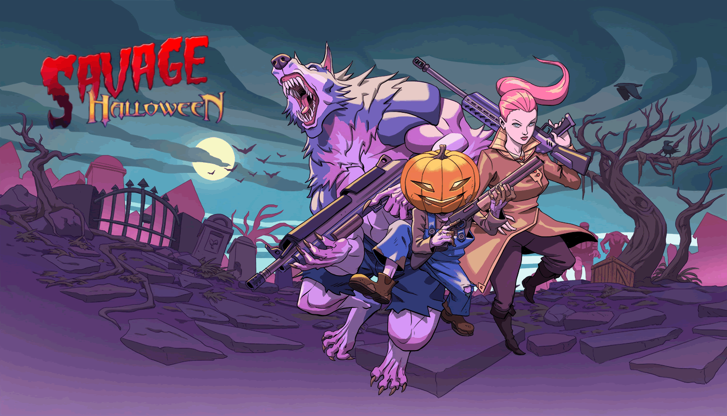 savage halloween logo